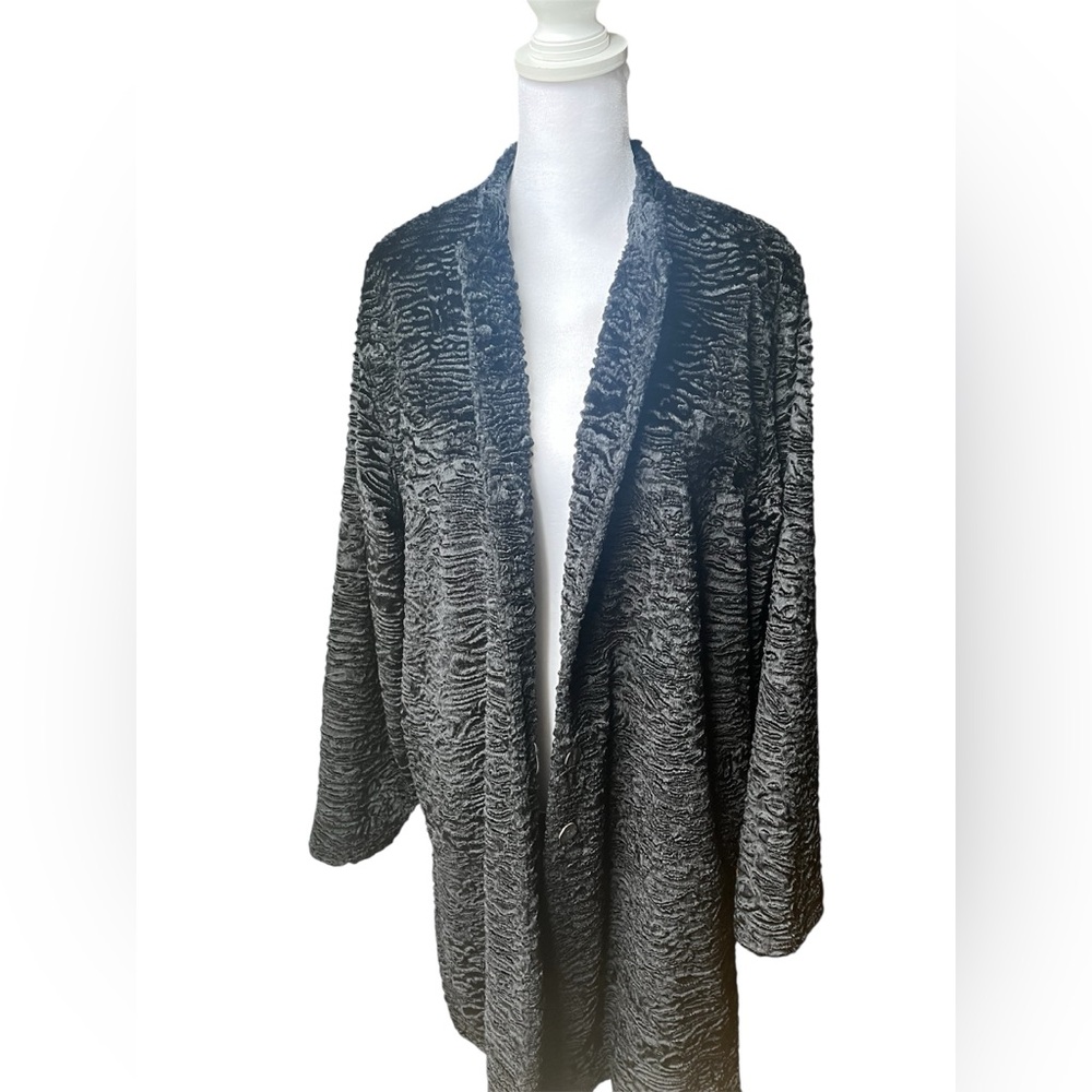 Chico’s faux fur lamb jacket
